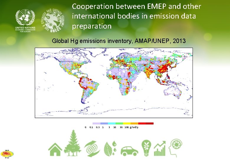 Cooperation between EMEP and other international bodies in emission data preparation Global Hg emissions