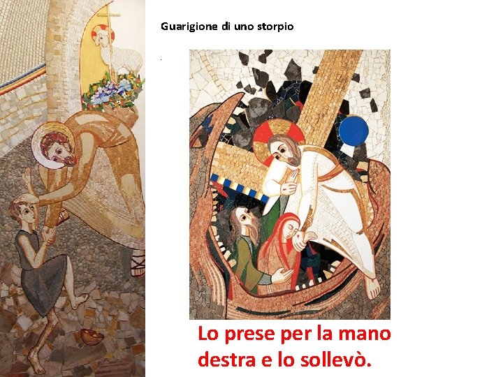 Guarigione di uno storpio Atti degli Apostoli 3, 1 -10 Pietro gli disse: «Non