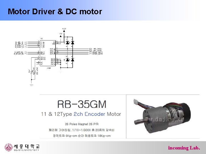 Motor Driver & DC motor incoming Lab. 