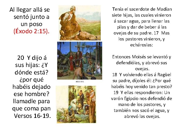  Al llegar allá se sentó junto a un poso (Éxodo 2: 15). Tenía