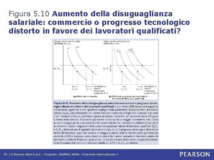 Figura 5. 10 Aumento della disuguaglianza salariale: commercio o progresso tecnologico distorto in favore Figura 5. 10 Aumento della disuguaglianza salariale: commercio o progresso tecnologico distorto in favore