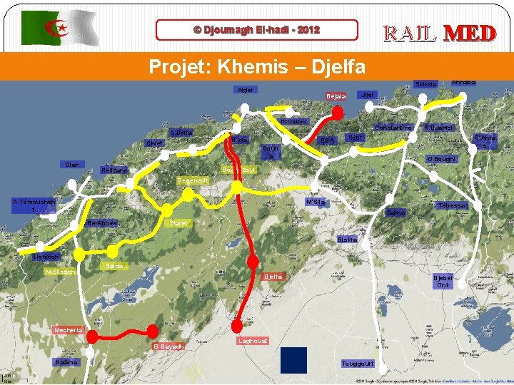 RAIL MED © Djoumagh El-hadi - 2012 Projet: Khemis – Djelfa Skikda Alger Jijel