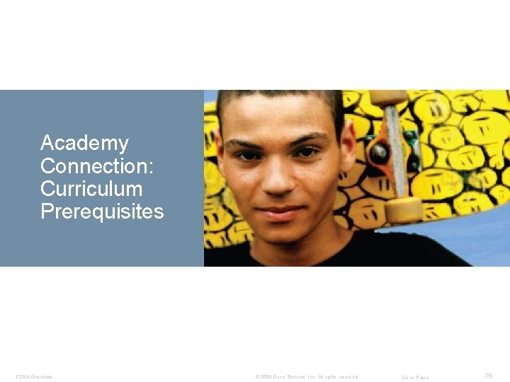 Academy Connection: Curriculum Prerequisites CCNA Overview © 2009 Cisco Systems, Inc. All rights reserved.