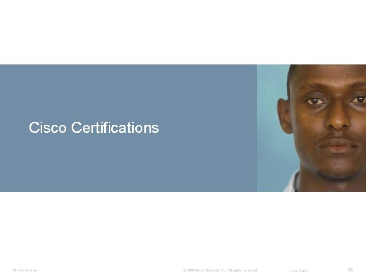 Cisco Certifications CCNA Overview © 2009 Cisco Systems, Inc. All rights reserved. Cisco Public