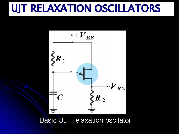 UJT RELAXATION OSCILLATORS Basic UJT relaxation oscilator 