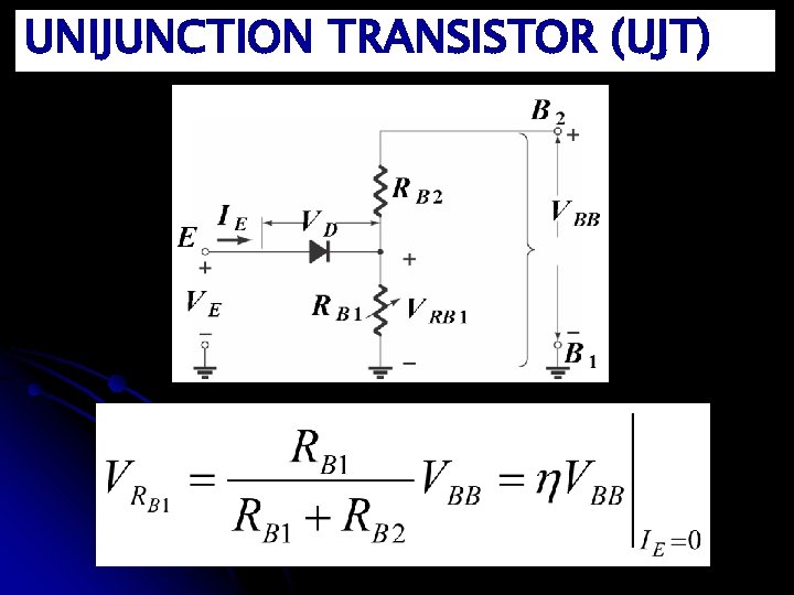 UNIJUNCTION TRANSISTOR (UJT) 