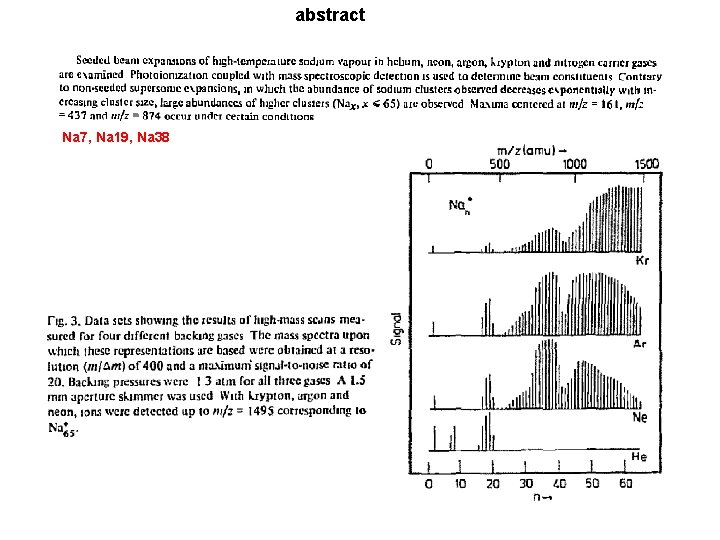 abstract Na 7, Na 19, Na 38 