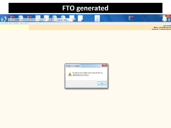 FTO generated 