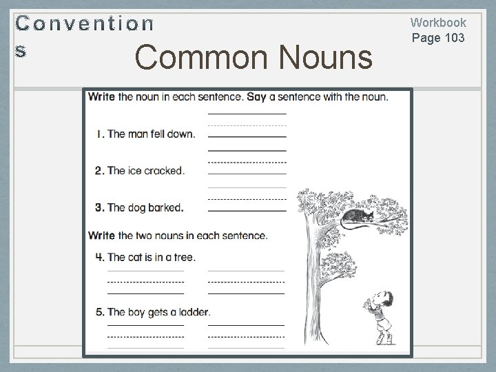 Common Nouns Workbook Page 103 