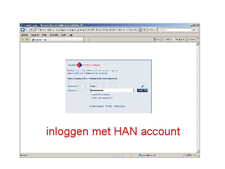 inloggen met HAN account 