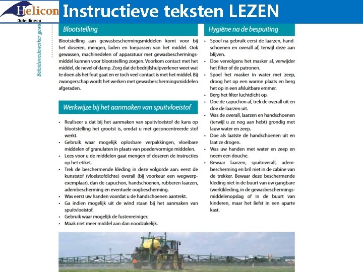 Instructieve teksten LEZEN 