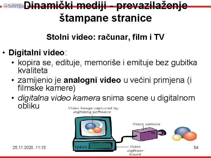 Dinamički mediji - prevazilaženje štampane stranice Stolni video: računar, film i TV • Digitalni Dinamički mediji - prevazilaženje štampane stranice Stolni video: računar, film i TV • Digitalni