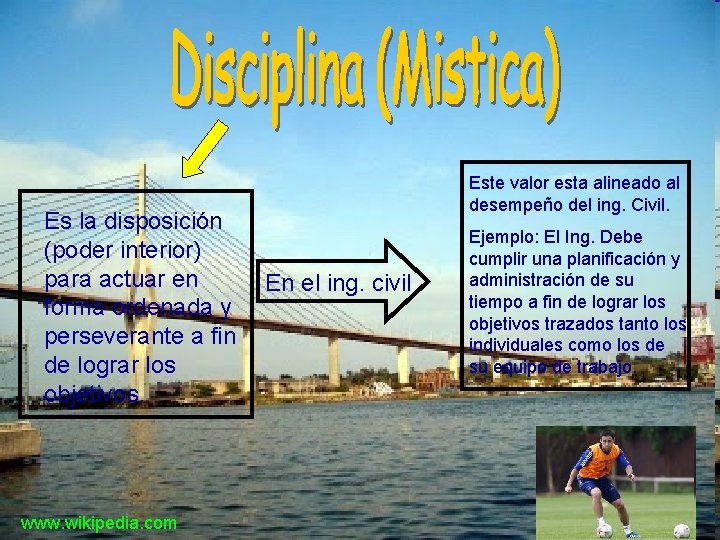 Es la disposición (poder interior) para actuar en forma ordenada y perseverante a fin
