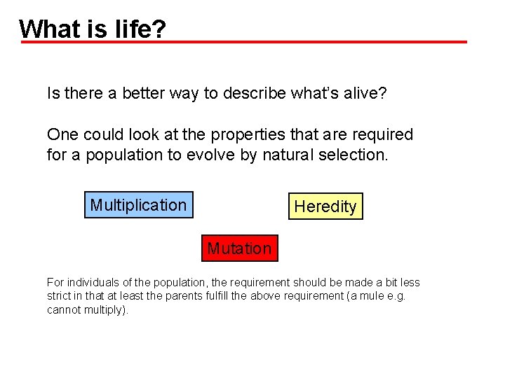 What is life? Is there a better way to describe what’s alive? One could