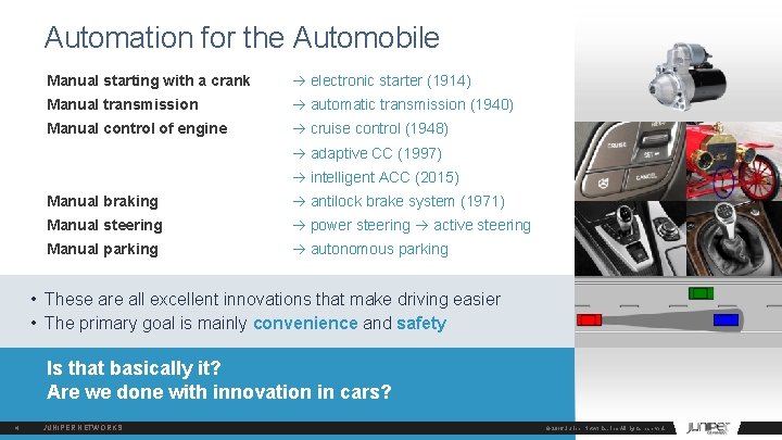 Automation for the Automobile Manual starting with a crank electronic starter (1914) Manual transmission