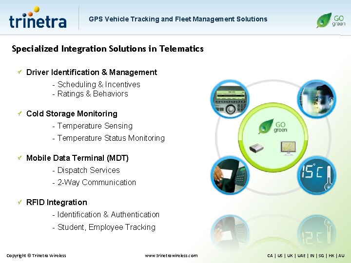 GPS Vehicle Tracking and Fleet Management Solutions Specialized Integration Solutions in Telematics Driver Identification