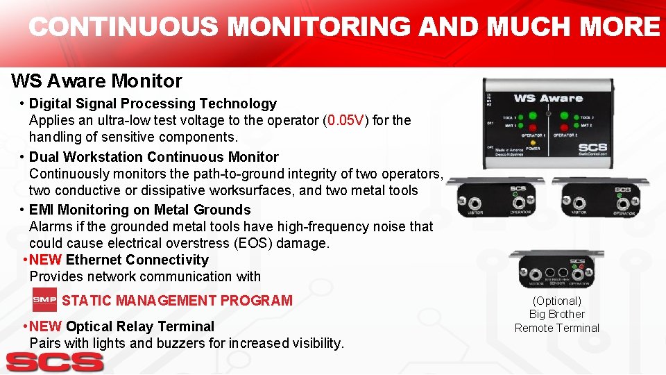 CONTINUOUS MONITORING AND MUCH MORE WS Aware Monitor • Digital Signal Processing Technology Applies