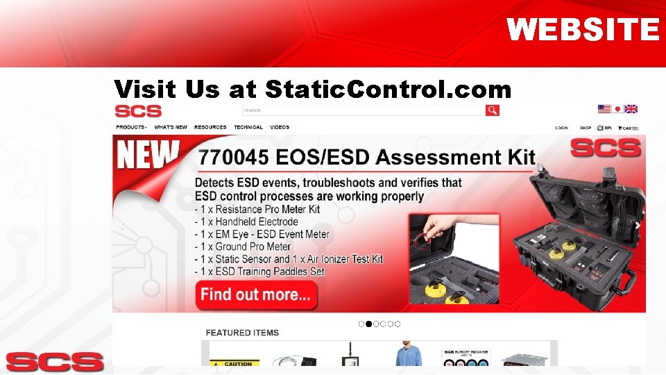 WEBSITE Visit Us at Static. Control. com 