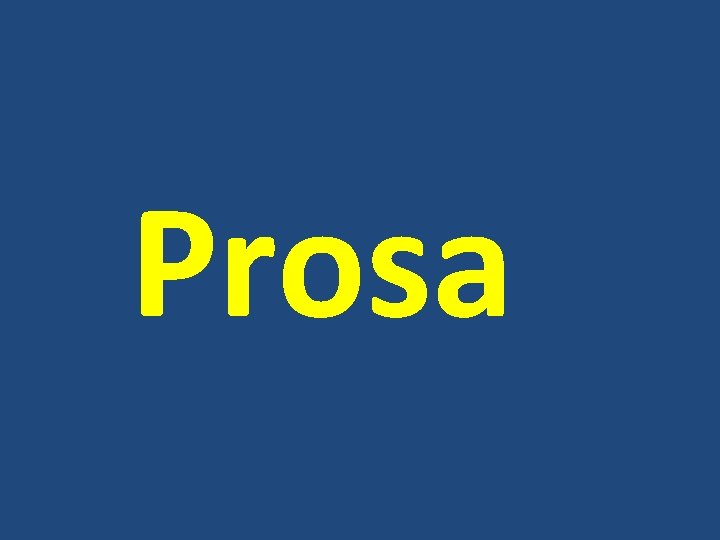 Prosa 