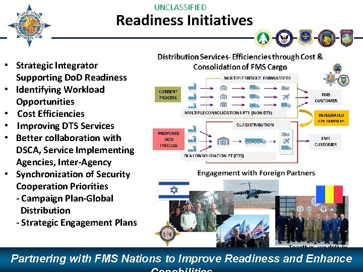 UNCLASSIFIED Readiness Initiatives • Strategic Integrator Supporting Do. D Readiness • Identifying Workload Opportunities