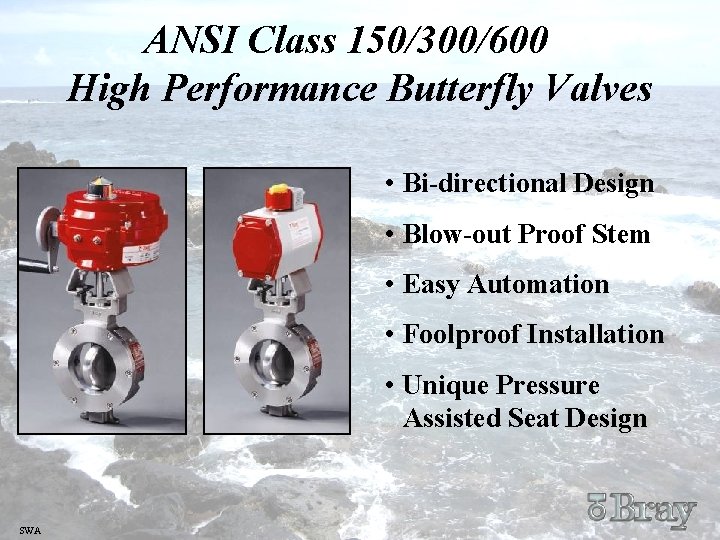 ANSI Class 150/300/600 High Performance Butterfly Valves • Bi-directional Design • Blow-out Proof Stem