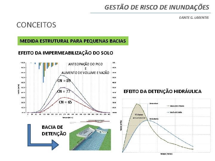 GESTÃO DE RISCO DE INUNDAÇÕES DANTE G. LARENTIS CONCEITOS MEDIDA ESTRUTURAL PARA PEQUENAS BACIAS GESTÃO DE RISCO DE INUNDAÇÕES DANTE G. LARENTIS CONCEITOS MEDIDA ESTRUTURAL PARA PEQUENAS BACIAS