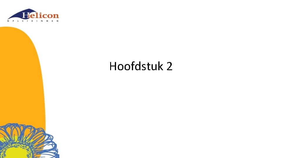 Hoofdstuk 2 