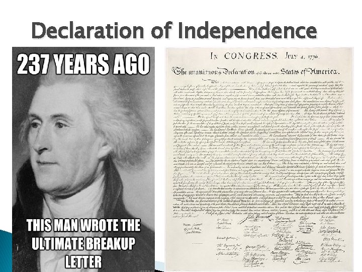 Declaration of Independence � 