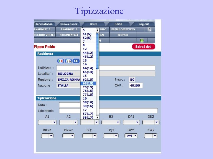 Tipizzazione 