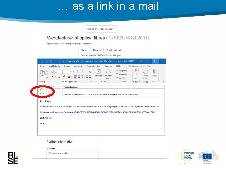 … as a link in a mail 