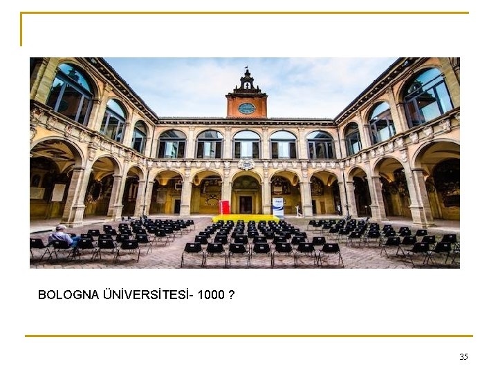 BOLOGNA ÜNİVERSİTESİ- 1000 ? 35 