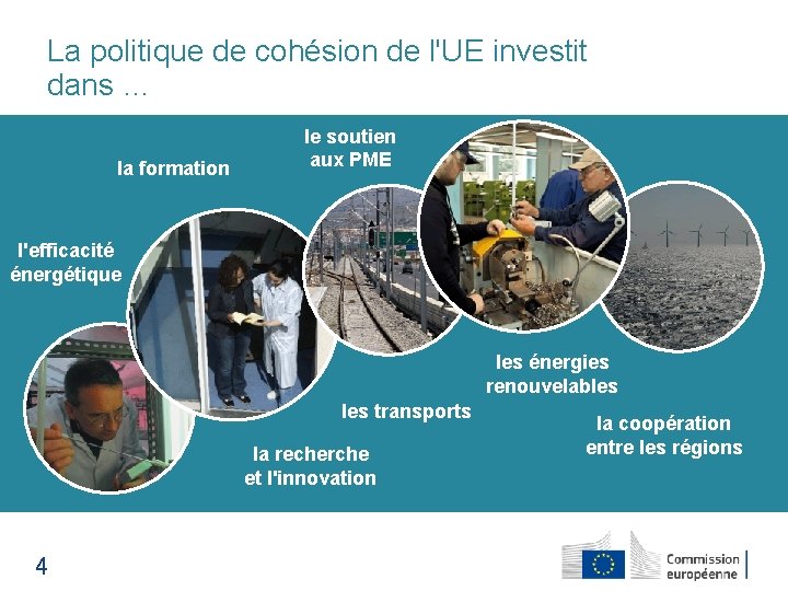 La politique de cohésion de l'UE investit dans … la formation le soutien aux