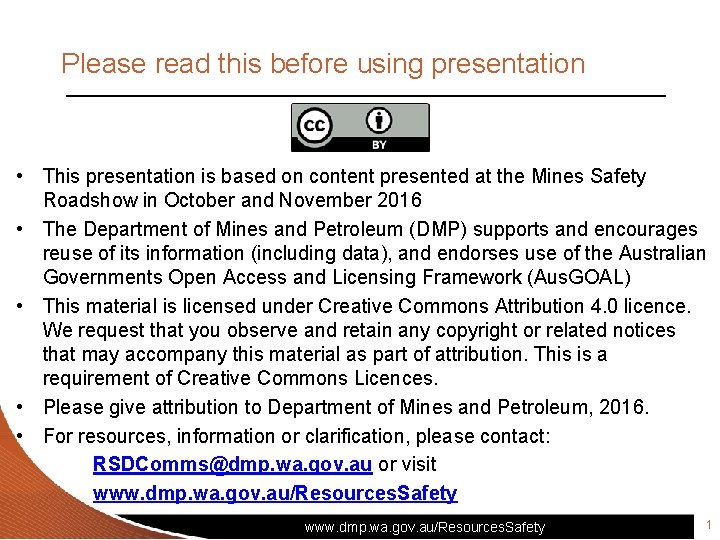 Please read this before using presentation • This presentation is based on content presented