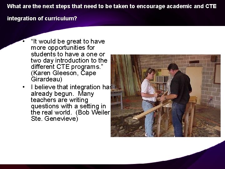What are the next steps that need to be taken to encourage academic and