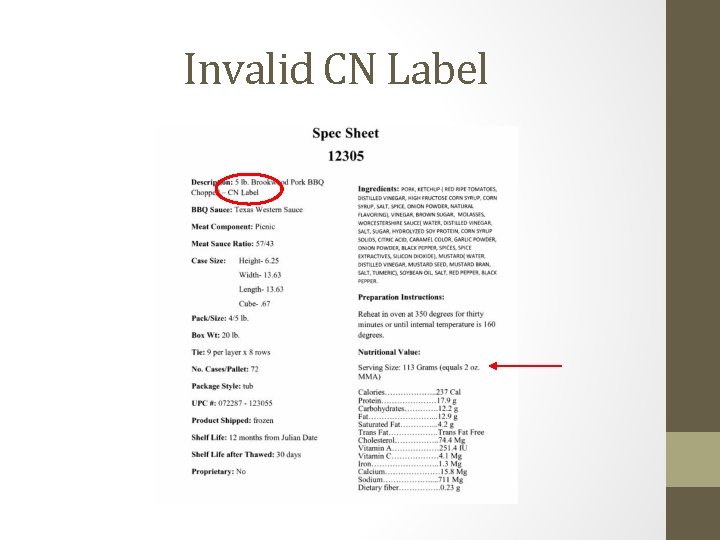 Invalid CN Label 