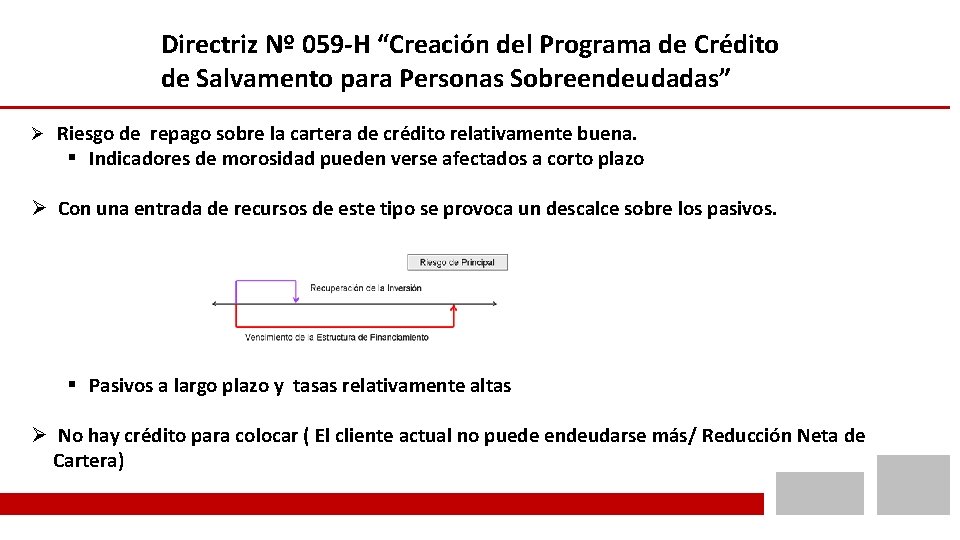 Directriz Nº 059 -H “Creación del Programa de Crédito de Salvamento para Personas Sobreendeudadas”