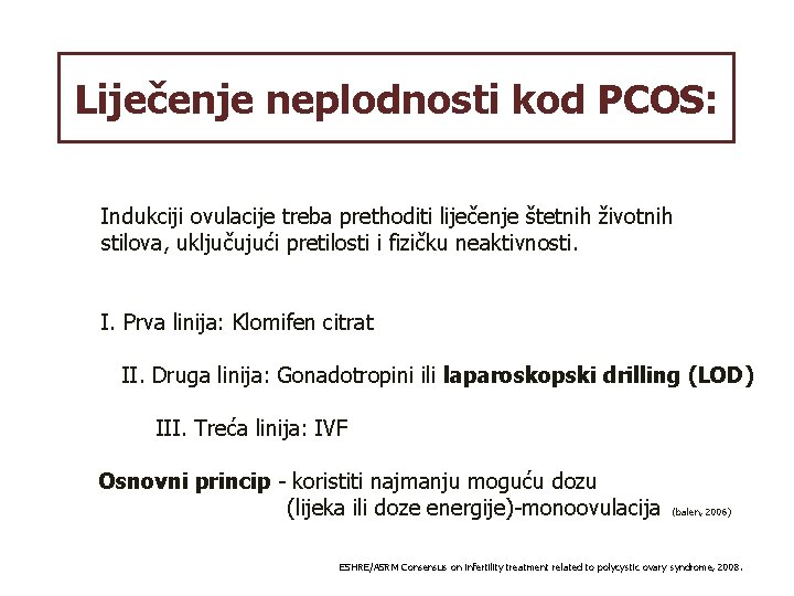 Liječenje neplodnosti kod PCOS: Indukciji ovulacije treba prethoditi liječenje štetnih životnih stilova, uključujući pretilosti