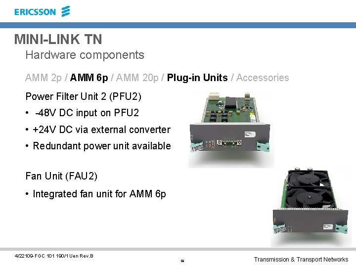 MINI-LINK TN Hardware components AMM 2 p / AMM 6 p / AMM 20