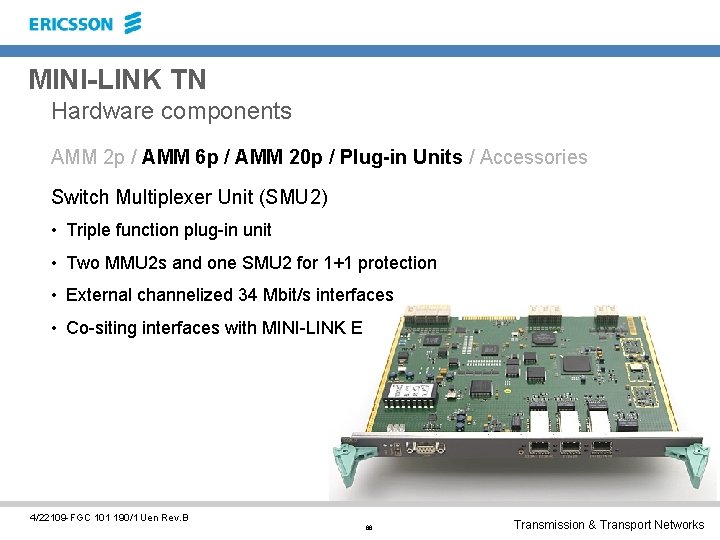 MINI-LINK TN Hardware components AMM 2 p / AMM 6 p / AMM 20