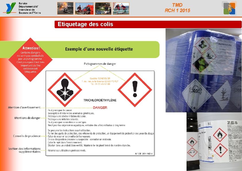 TMD RCH 1 2015 Etiquetage des colis 