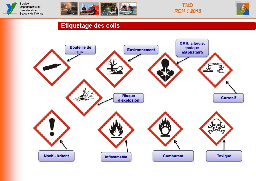 TMD RCH 1 2015 Etiquetage des colis 