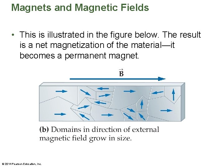 Magnets and Magnetic Fields • This is illustrated in the figure below. The result