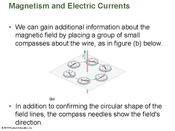 Magnetism and Electric Currents • We can gain additional information about the magnetic field