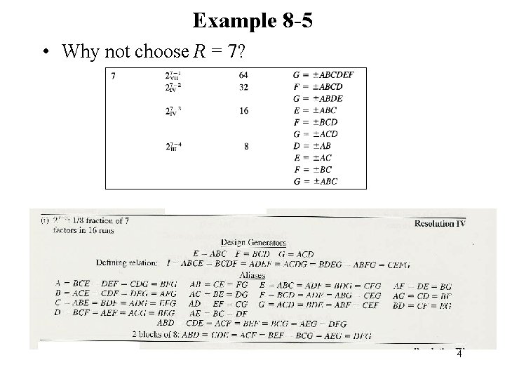 Example 8 -5 • Why not choose R = 7? 4 