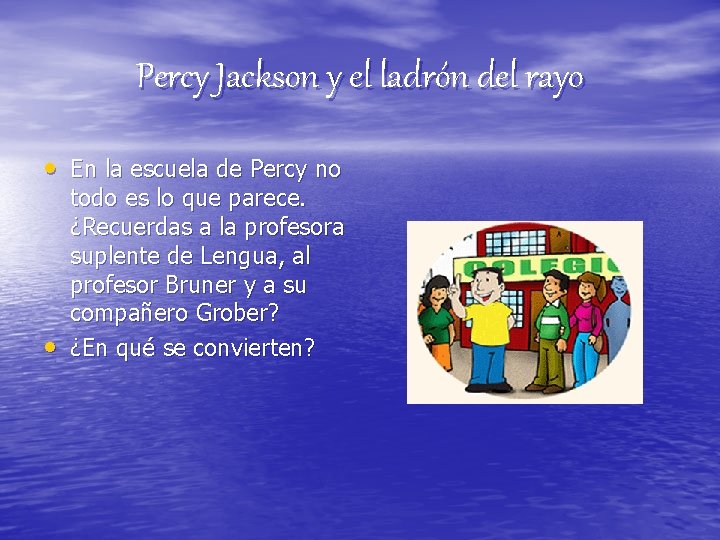 Percy Jackson y el ladrón del rayo • En la escuela de Percy no