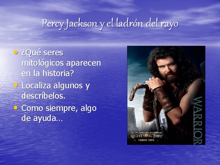 Percy Jackson y el ladrón del rayo • ¿Qué seres • • mitológicos aparecen