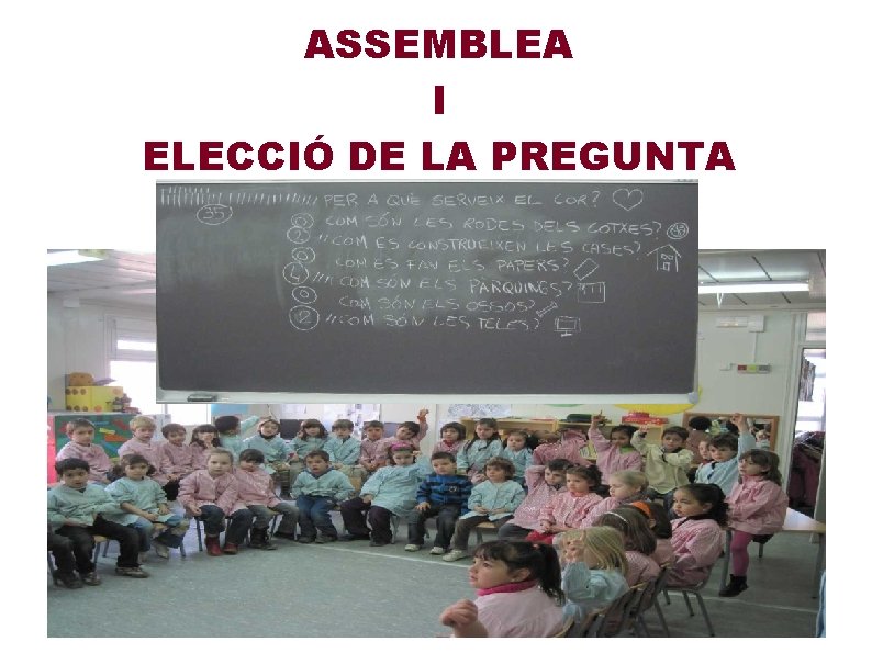 ASSEMBLEA I ELECCIÓ DE LA PREGUNTA 