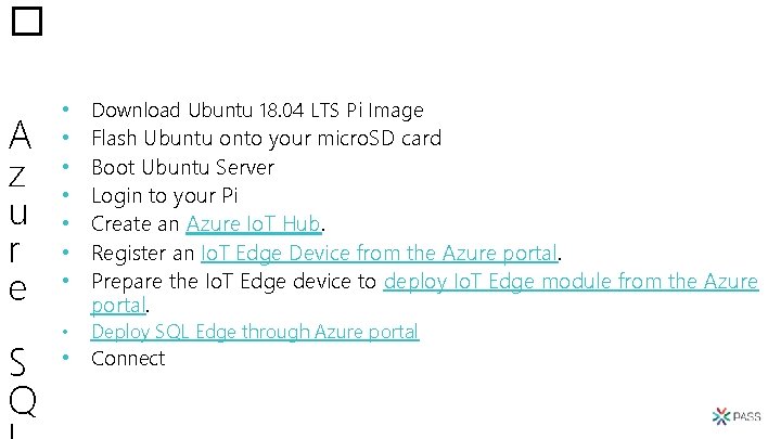 � A z u r e S Q • • • Download Ubuntu 18.