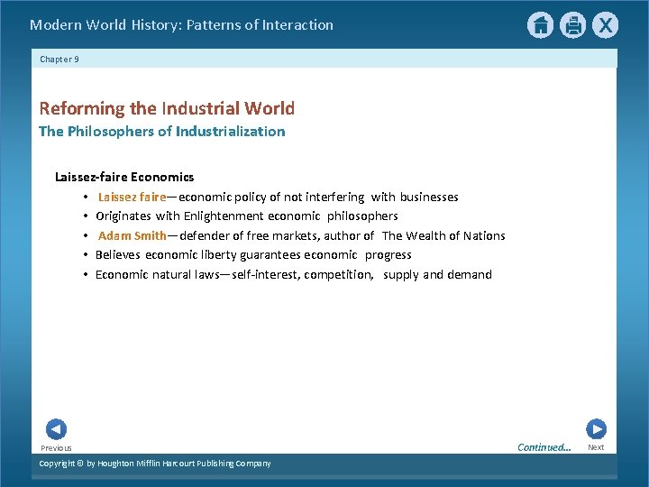 Modern World History: Patterns of Interaction Chapter 9 Reforming the Industrial World The Philosophers