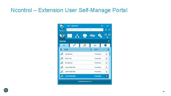 Ncontrol – Extension User Self-Manage Portal 56 